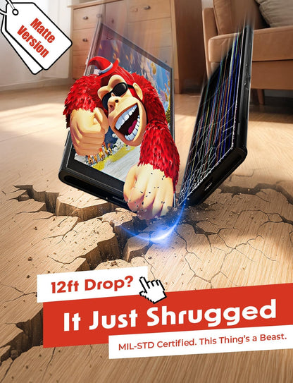 LISEN 2 Pack Matte Nintendo Switch 2 Screen Protector Anti-Glare | Auto Alignment Kit | Tempered Glass | Longest Durable | Full Coverage | Switch 2 Accessories