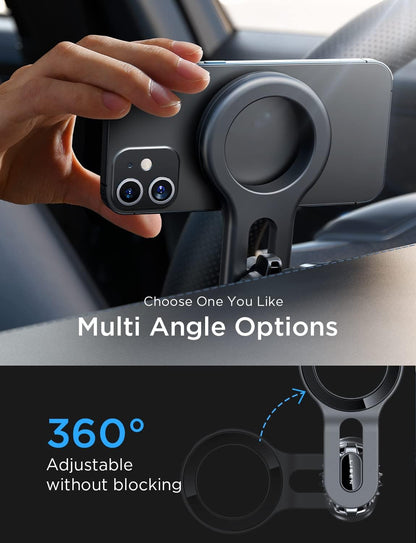 LISEN for iPhone 17 Pro Max Car Mount MagSafe Car Mount, Air Vent Phone Holder Car [Strong Magnetic] Hands Free Cell Phone Holder Strong Clip Car Accessories fit iPhone 16 15 14 13 Pro Plus Max