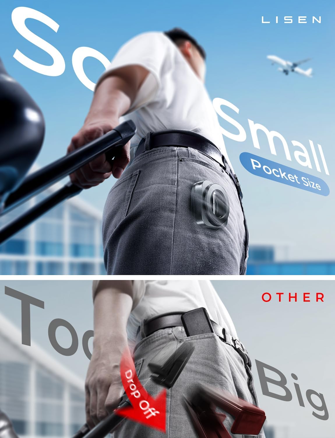 LISEN Airplane Gadgets Travel Europe Vacation Essentials Phone Holder for iPhone 17 MagSafe Travel Accessories Long Flight Must Have Toddler Mini Travels Essentials Kids Women Cruise Essentials