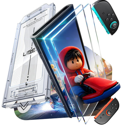 LISEN 2-Pack Screen Protector for Nintendo Switch 2 [2025 Upgrade] (ANTI-GLARE & Auto Alignment Kit) Tempered Glass, Accessories, Switch2 [Longest Durable] Full Coverage switch 2 HD Clear, 2 Pack