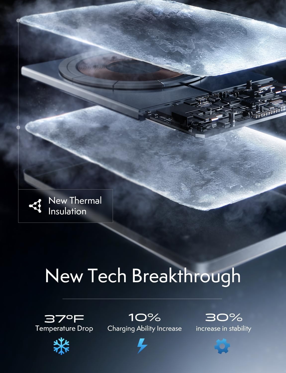 LISEN 0.3‘’ Ultra Slim MagSafe Portable Charger,5000mAh Wireless Card Slim MagSafe Battery Pack iPhone 17 Air Accessories,Magnetic Power Bank for iPhone 17 Pro Max Plus Air/16/15/14/13/12，Obsidian