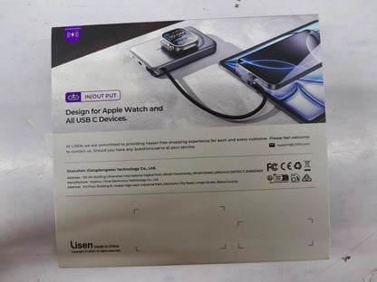 LISEN 0.5'' Ultra Slim MagSafe Power Bank for iPhone and Apple Watch,10000mAh MagSafe Battery Pack,Alloy Magnetic Portable Charger for iPhone 17 Air Pro Max Plus 16/15,Apple Watch S11 /S10/S9/SE