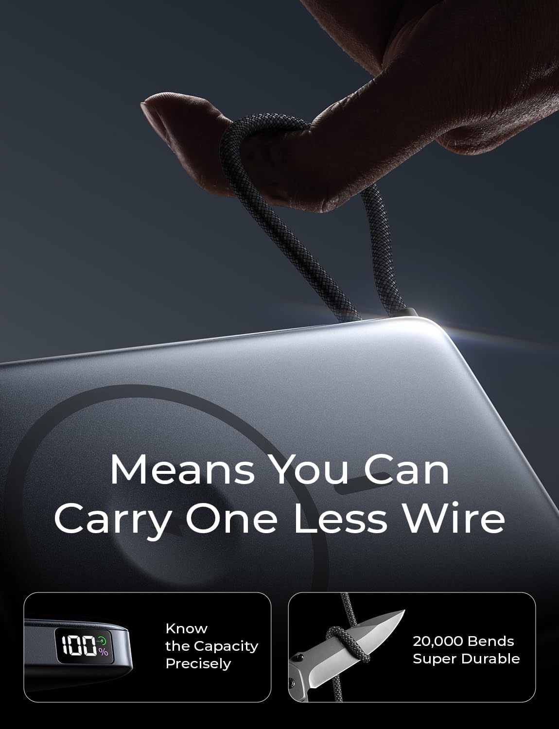 LISEN 0.5'' Ultra Slim MagSafe Power Bank for iPhone and Apple Watch,10000mAh MagSafe Battery Pack,Alloy Magnetic Portable Charger for iPhone 17 Air Pro Max Plus 16/15,Apple Watch S11 /S10/S9/SE