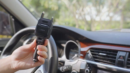 LISEN for iPhone 17 Pro Max Retractable Car Charger[USB C Cable & L Cable], 96W 4 in 1 Fast Charging Retractable Car Charger Cigarette Adapter for iPhone 16 15 14 13 12,Samsung Galaxy S25 S24, Android